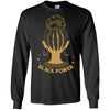 BigProStore Black Power T-Shirt African American Apparel For Melanin Poppin Women G240 Gildan LS Ultra Cotton T-Shirt / Black / S T-shirt