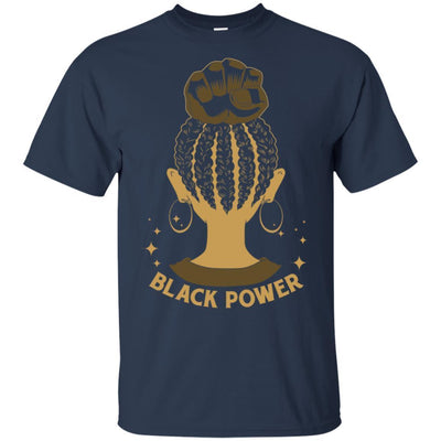 BigProStore Black Power T-Shirt African American Clothing For Melanin Poppin Women G200 Gildan Ultra Cotton T-Shirt / Navy / S T-shirt