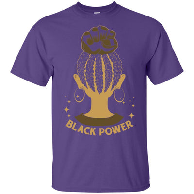 BigProStore Black Power T-Shirt African American Clothing For Melanin Poppin Women G200 Gildan Ultra Cotton T-Shirt / Purple / S T-shirt
