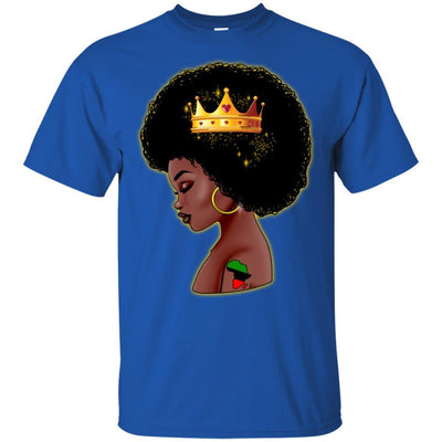 BigProStore Black Queen African American T-Shirt For Melanin Poppin Women Pro Girl G200 Gildan Ultra Cotton T-Shirt / Royal / S T-shirt
