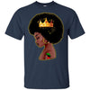 BigProStore Black Queen African American T-Shirt For Melanin Poppin Women Pro Girl G200 Gildan Ultra Cotton T-Shirt / Navy / S T-shirt