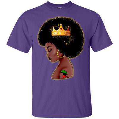 BigProStore Black Queen African American T-Shirt For Melanin Poppin Women Pro Girl G200 Gildan Ultra Cotton T-Shirt / Purple / S T-shirt
