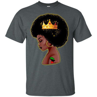 BigProStore Black Queen African American T-Shirt For Melanin Poppin Women Pro Girl G200 Gildan Ultra Cotton T-Shirt / Dark Heather / S T-shirt
