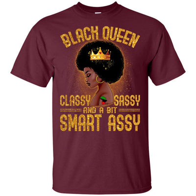 BigProStore Black Queen Classy Sassy And A Bit Smart Assy African American T-Shirt G200 Gildan Ultra Cotton T-Shirt / Maroon / S T-shirt