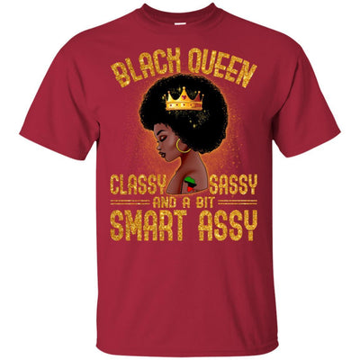 BigProStore Black Queen Classy Sassy And A Bit Smart Assy African American T-Shirt G200 Gildan Ultra Cotton T-Shirt / Cardinal / S T-shirt