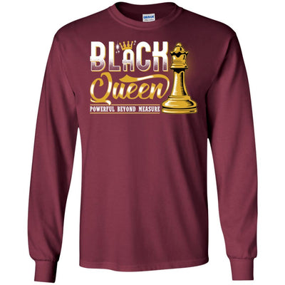 Black Queen Powerful Beyond Measure T-Shirt African Afro Girl Clothing BigProStore