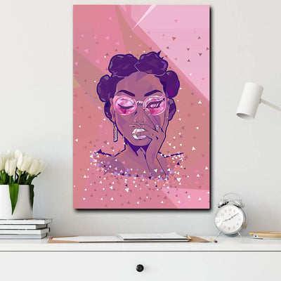 BigProStore African Canvas Paintings Black African Pop Queen African Wall Art And Decor Canvas / 8" x 12" Canvas