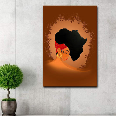 BigProStore African Painting Canvas Black Girl Art Print Black Art Print Canvas