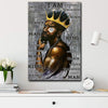 BigProStore African American Canvass And Prints Black Man I Am The King African Home Decor Canvas / 8" x 12" Canvas