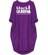 BigProStore African Dresses Black Queen The Most Powerful Piece In Game Women Dress Melanin Shirt Afrocentric Apparel Purple / S (4-6 US)(8 UK) Women Dress