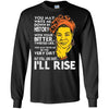But Still Like Dust I Will Rise Maya Angelou Quote Afro Women T-Shirt BigProStore