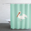 BigProStore Pelican Bath Decor Cartoon Pelican Shower Curtain Polyester Waterproof Bathroom Decor 3 Sizes Pelican Shower Curtain / Small (165x180cm | 65x72in) Pelican Shower Curtain