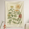 BigProStore Magic Flag Tapestry Chrysanthemum Flower Medieval Europe Divination Tapestry Wall Hanging Tarot Tapestry