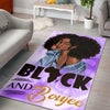 African American Black And Boujee Purple Rug Gifts