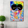 BigProStore African American Illustration Art Canvas Color Magic Melanin Girl African Wall Art For Living Room Canvas