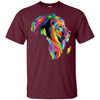 BigProStore Colorful Lion T-Shirt African American Clothing For Melanin King Queen G200 Gildan Ultra Cotton T-Shirt / Maroon / S T-shirt