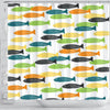 BigProStore Aquarium Bathroom Decor Colorful Fish Linda Woods Small Bathroom Decor Ideas Fishing Shower Curtain / Small (165x180cm | 65x72in) Fishing Shower Curtain
