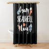 BigProStore Seashell Shower Curtain Crazy Seashell Lady Polyester Water Proof Material Bathroom Accessories 3 Sizes Seashell Shower Curtain / Small (165x180cm | 65x72in) Seashell Shower Curtain