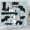 BigProStore Badger Dog Bathroom Decor Ideas Dachshund Happy Small Bathroom Decor Ideas Dachshund Gifts For Her Dachshund Shower Curtain / Small (165x180cm | 65x72in) Dachshund Shower Curtain