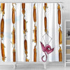 BigProStore Dachshund Shower Curtain Dachshund Links Bathroom Decor Idea Dachshund Gift Dachshund Shower Curtain / Small (165x180cm | 65x72in) Dachshund Shower Curtain