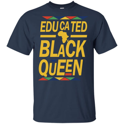 Educated Black Queen T-Shirt African American Apparel For Afro Girls BigProStore