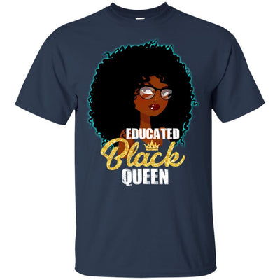 Educated Black Queen T-Shirt African American Apparel For Pro Black BigProStore