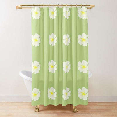 BigProStore Plumeria Bathroom Shower Curtains Fleur De Plumeria Polyester Waterproof Bathroom Accessories 3 Sizes Plumeria Shower Curtain / Small (165x180cm | 65x72in) Plumeria Shower Curtain