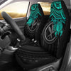 BigProStore Hawaii Polynesian Car Seat Covers BPSanaka Maoli Turquoise Turtle Hibiscus BPS15 Set Of 2 / Universal Fit / BLUE CAR SEAT COVERS