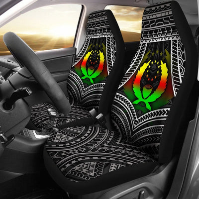 BigProStore Pohnpei Polynesian Car Seat Covers - Pohnpei Flag Reggae Color BPS18 Set Of 2 / Universal Fit / Reggae CAR SEAT COVERS