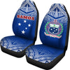 BigProStore Samoa Car Seat Covers - Samoa Flag Coat Of Arms Polynesian Tattoo Fog Blue BPS09 Set Of 2 / Universal Fit / blue CAR SEAT COVERS