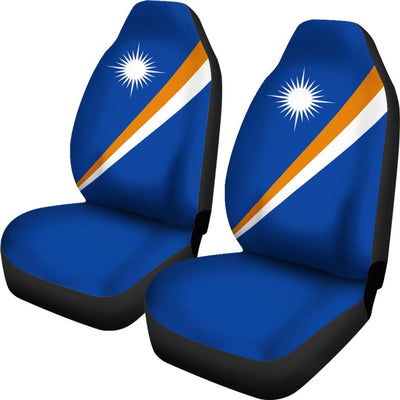 BigProStore Marshall Islands Car Seat Covers - Marshall Islan Original Flag BPS04 Set Of 2 / Universal Fit / Blue CAR SEAT COVERS