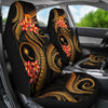 BigProStore Chuuk Micronesian Car Seat Covers - Gold Plumeria BPS11 Set Of 2 / Universal Fit / GOLD CAR SEAT COVERS