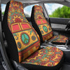 BigProStore Hippie Car Seat Covers Bohemian Boho Hippy Chic Patterns Seat Covers Set Of 2 Car Seat Protectors Car Seat Covers