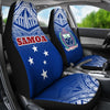 BigProStore Samoa Car Seat Covers - Samoa Flag Coat Of Arms Polynesian Tattoo Fog Blue BPS09 Set Of 2 / Universal Fit / blue CAR SEAT COVERS