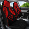 BigProStore Kosrae Polynesian Car Seat Covers Pride Seal And Hibiscus Red BPS39 Set Of 2 / Universal Fit / Red CAR SEAT COVERS