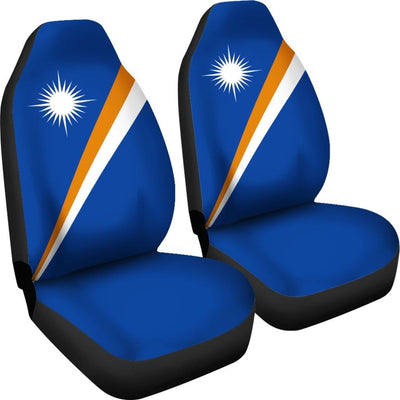 BigProStore Marshall Islands Car Seat Covers - Marshall Islan Original Flag BPS04 Set Of 2 / Universal Fit / Blue CAR SEAT COVERS