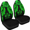 BigProStore Fiji Polynesian Car Seat Covers Pride Seal And Hibiscus Green BPS39 Set Of 2 / Universal Fit / Green CAR SEAT COVERS