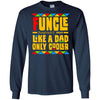 Funcle Like A Dad Only Cooler T-Shirt African American Design For Men BigProStore