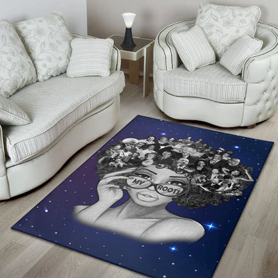 Galaxy Background My Roots Melanin Women Rug Gifts