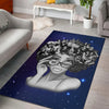 Galaxy Background My Roots Melanin Women Rug Gifts
