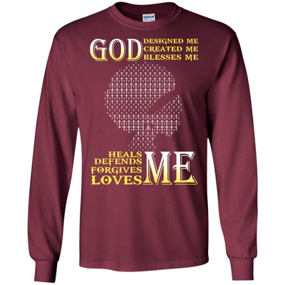 God Designed Created Blesses Me African American Black Women T-Shirt BigProStore