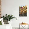 BigProStore Sunflower Art Canvas Golden Bright Sunflowers Designs Canvas / 24" x 36" Canvas