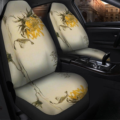 BigProStore Sunflower Seat Covers Golden Rise And Shine Sunflower Cute Seat Covers Universal Fit (Set of 2 Car Seat Covers Car Seat Cover
