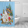 BigProStore The Grinch Stole Christmas Bathroom Shower Curtains Grinch Blue Christmas Polyester Water Proof Material Home Bath Decor 3 Sizes Grinch Shower Curtain / Small (165x180cm | 65x72in) Grinch Shower Curtain