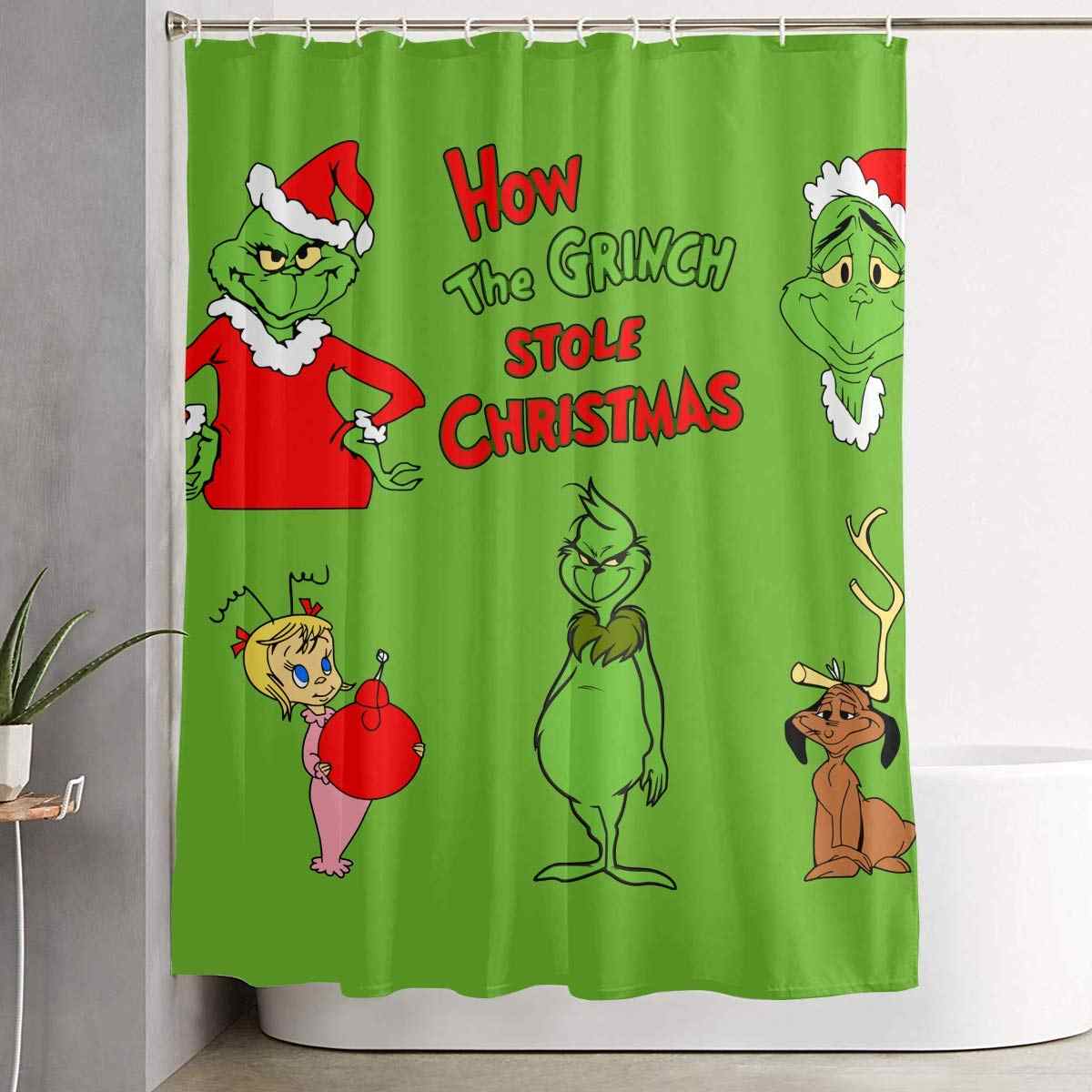 Mr Grinch Shower Curtain How The Grinch Stole Christmas Polyester
