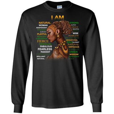 I Am Natural Playful Frierce Fearless Wisdom Pro Melanin Women T-Shirt BigProStore