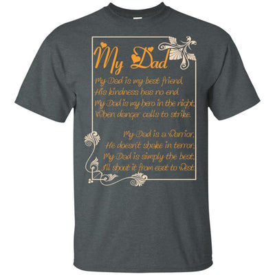 I Love My Dad T-Shirt Father's Day Present Idea For Men Daddy Husband BigProStore