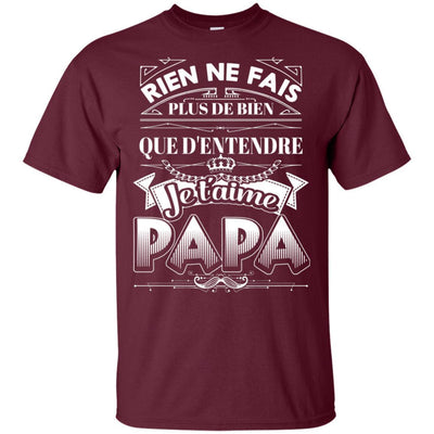 I Love You Papa Funny Family T-Shirt Father's Day Gift Idea For Dad BigProStore