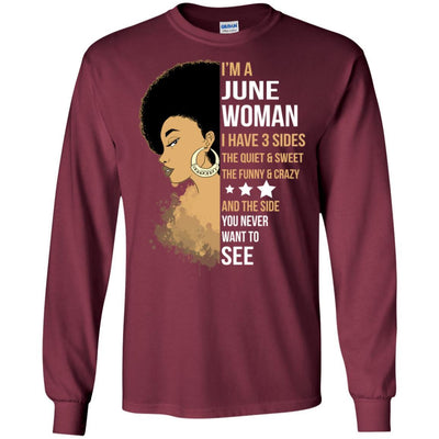 I'M June Woman Brithday T-Shirt For African Clothing Pro Black Girl BigProStore