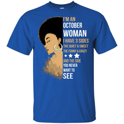 I'M October Woman Brithday T-Shirt For African Apparel For Afro Girl BigProStore